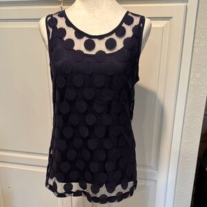Banana Republic Navy Sleeveless Top